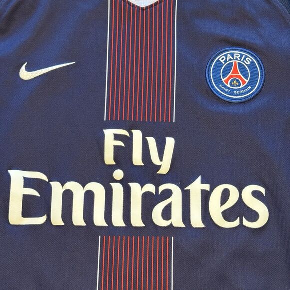 NIKE PSG PARIS SAINT-GERMAIN 2016/17 HOME SHIRT SOCCER JERSEY FLY EMIRATES KID L - Picture 5 of 12